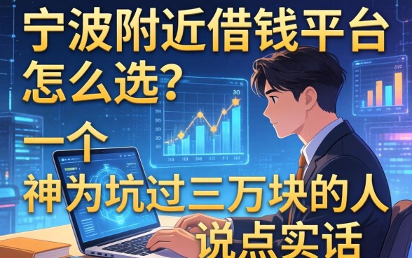 宁波附近借钱平台怎么选？一个被坑过三万块的人说点实话