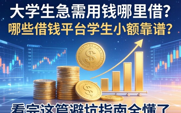 大学生急需用钱哪里借？哪些借钱平台学生小额靠谱？看完这篇避坑指南全懂了