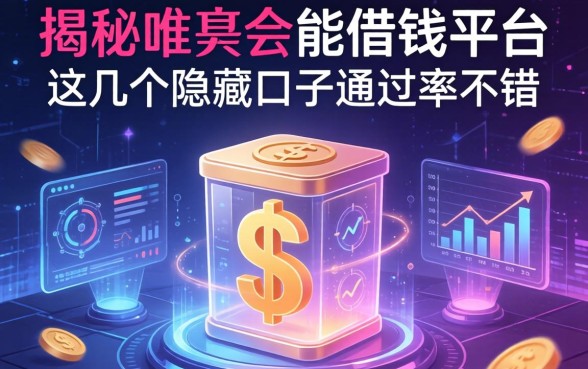 揭秘唯品会能借钱的平台，这几个隐藏口子通过率不错