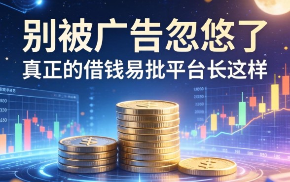 别被广告忽悠了，真正的借钱易批平台长这样