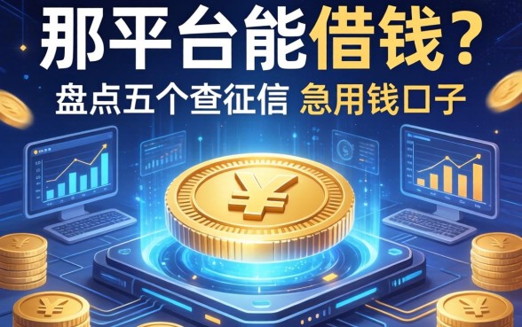 那平台能借钱？盘点五个不查征信的急用钱口子
