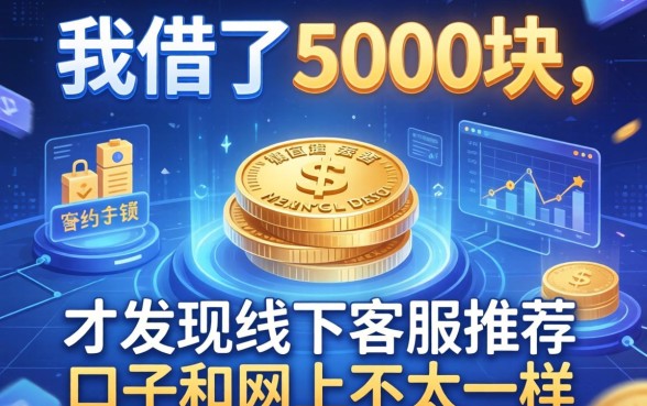 我借了5000块，才发现线下客服推荐的口子和网上不太一样