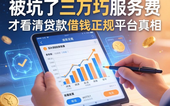 被坑了三万块服务费，才看清贷款借钱正规平台的真相