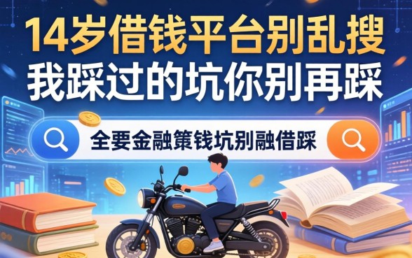 14岁借钱平台别乱搜，我踩过的坑你别再踩
