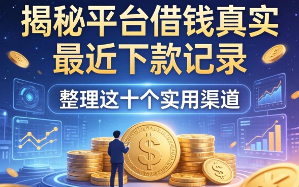 揭秘平台借钱真实最近下款记录，整理出这十个实用渠道