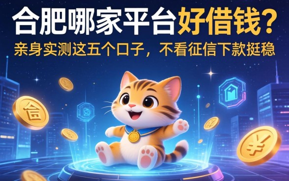 合肥哪家平台好借钱？亲身实测这五个口子，不看征信下款挺稳