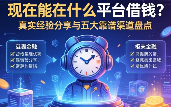 现在能在什么平台借钱？真实经验分享与五大靠谱渠道盘点