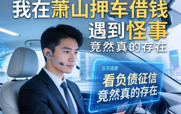 我在萧山押车借钱遇到的怪事，不看负债和征信的平台竟然真的存在