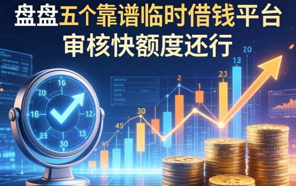 盘点五个靠谱的临时借钱的平台，审核快额度还行