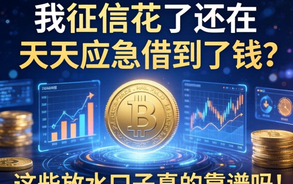 我征信花了还在天天应急借到了钱，这些放水口子真的靠谱吗