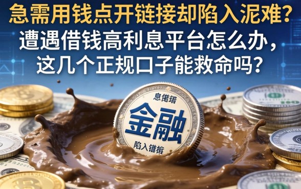 急需用钱点开链接却陷入泥潭？遭遇借钱高利息平台怎么办，这几个正规口子能救命吗？