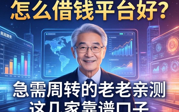 怎么借钱平台好？急需周转的老李亲测这几家靠谱口子