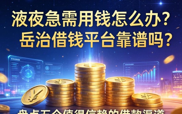 深夜急需用钱怎么办？岳西借钱平台靠谱吗？盘点五个值得信赖的借款渠道