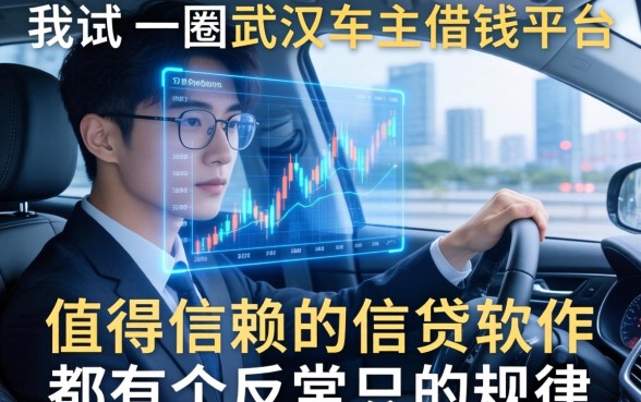 我试了一圈武汉车主借钱平台，发现值得信赖的借贷软件都有个反常识的规律
