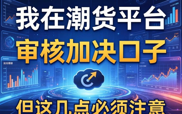 我在潮货平台发现审核加快的口子，但这几点必须注意