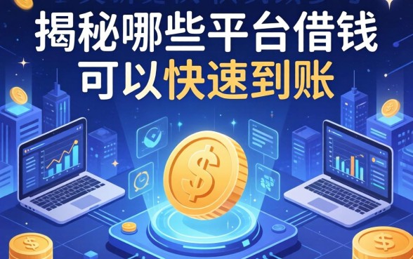 揭秘哪些平台借钱可以快速到账，整理了两个大类供参考