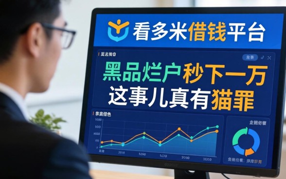 我看了多米借钱平台的数据，黑户烂户秒下一万这事儿真有猫腻