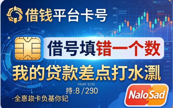 借钱平台卡号填错一个数，我的贷款差点打水漂