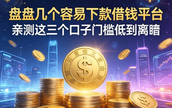 盘点几个容易下款的借钱平台，亲测这几个口子门槛低到离谱