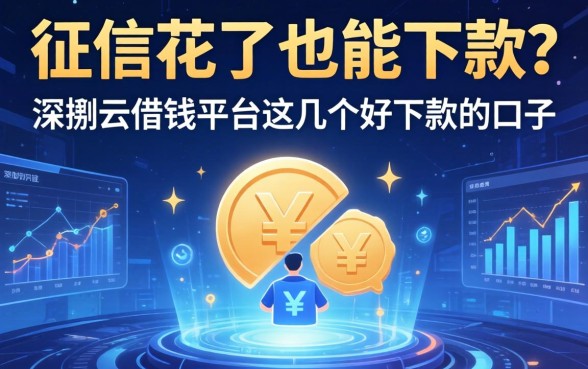 征信花了也能下款？深扒云借钱平台这几个好下款的口子