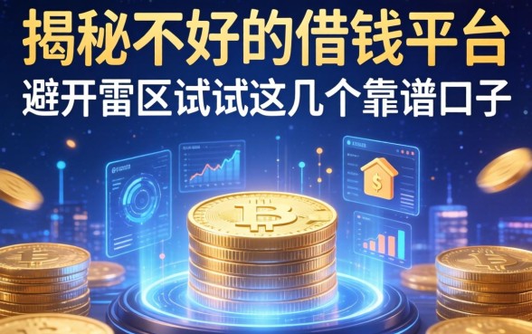 揭秘不好的借钱平台：避开雷区试试这几个靠谱口子