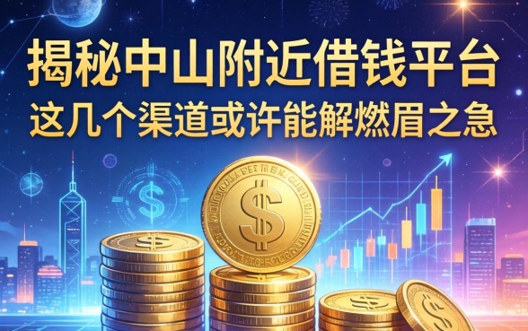 揭秘中山附近借钱平台：这几个渠道或许能解燃眉之急