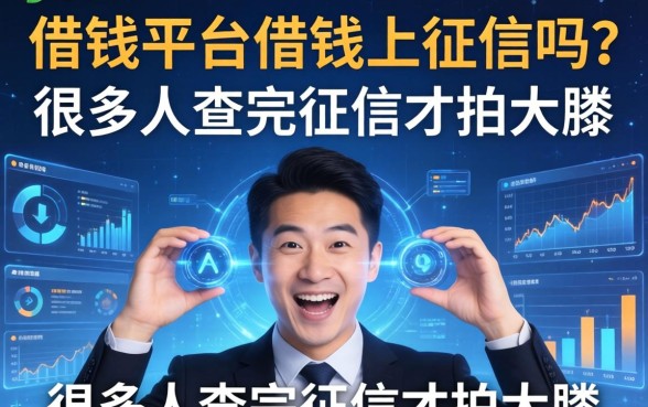借钱平台借钱上征信吗？很多人查完征信才拍大腿
