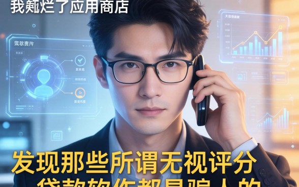 我翻烂了应用商店，发现那些所谓无视评分的贷款软件都是骗人的