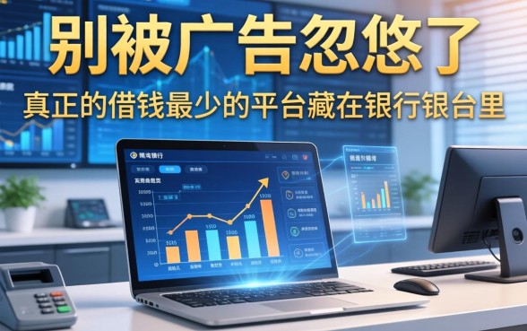 别被广告忽悠了，真正的借钱最少的平台藏在银行柜台里