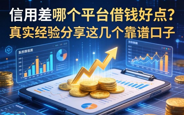 信用差哪个平台借钱好点？真实经验分享这几个靠谱口子
