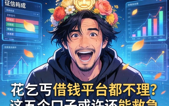 征信花成乞丐借钱平台都不理？这五个口子或许还能救急