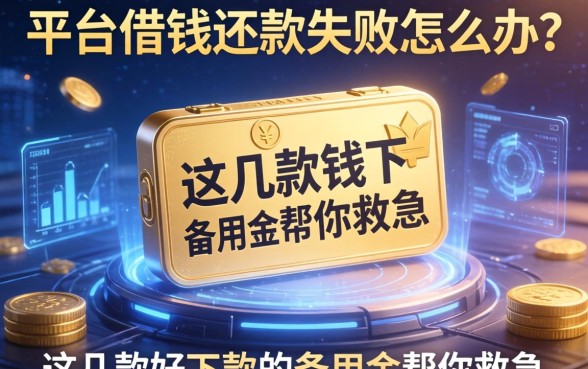 平台借钱还款失败怎么办？这几款好下款的备用金帮你救急