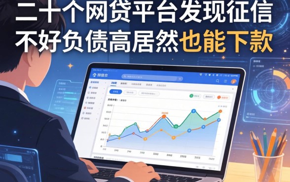 我翻了二十个网贷平台，发现征信不好负债高居然也能下款