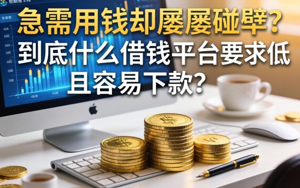 急需用钱却屡屡碰壁？到底什么借钱平台要求低且容易下款？