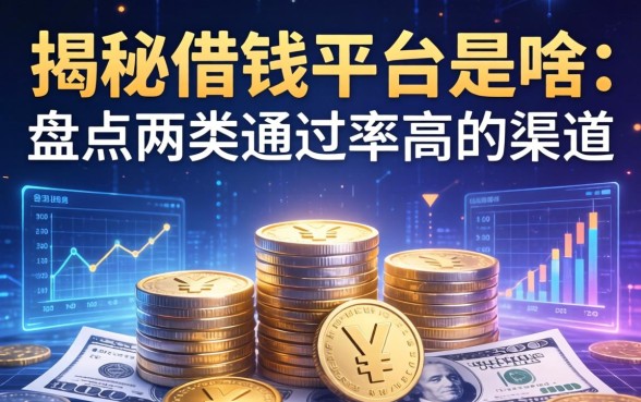 揭秘借钱平台是啥：盘点两类通过率高的渠道