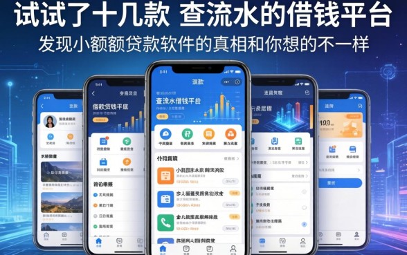 我试了十几款不查流水的借钱平台，发现小额度贷款软件的真相和你想的不一样