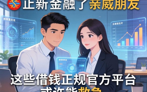 除了亲戚朋友，这些借钱正规官方平台或许能救急