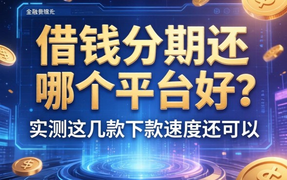 借钱分期还哪个平台好？实测这几款下款速度还可以
