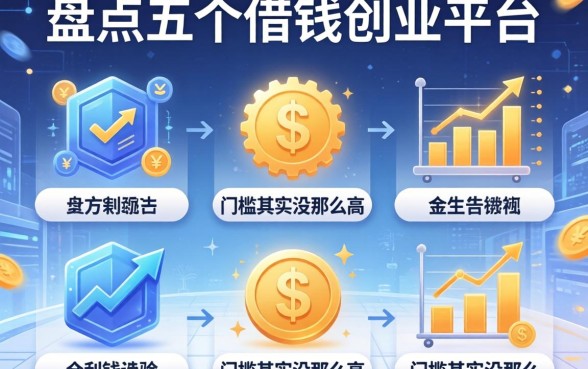 盘点五个借钱创业平台，门槛其实没那么高