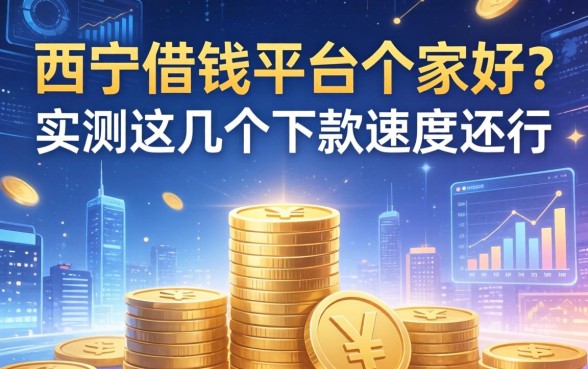 西宁借钱平台哪家好？实测这几个下款速度还行