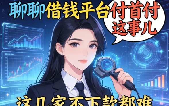 聊聊借钱平台付首付这事儿，这几家不下款都难