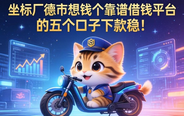 坐标广德市想找个靠谱借钱平台，这五个口子下款稳！