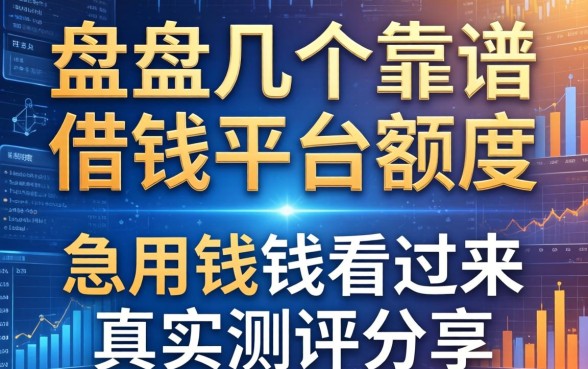 盘点几个靠谱的借钱平台额度，急用钱的看过来真实测评分享
