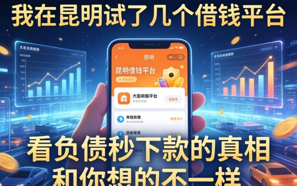 我在昆明试了几个借钱平台，发现不看负债秒下款的真相和你想的不一样
