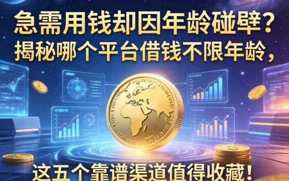 急需用钱却因年龄碰壁？揭秘哪个平台借钱不限年龄，这五个靠谱渠道值得收藏！