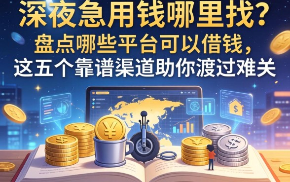 深夜急用钱哪里找？盘点哪些平台可以借钱，这五个靠谱渠道助你渡过难关