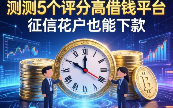 实测这5个评分高借钱平台，征信花户也能下款