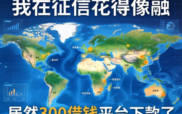 我征信花得像地图，居然在300借钱平台下款了