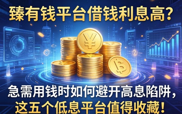臻有钱平台借钱利息高？急需用钱时如何避开高息陷阱，这五个低息平台值得收藏！