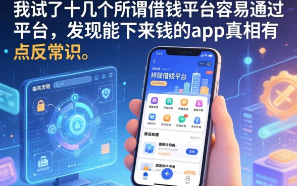 我试了十几个所谓借钱平台容易通过的平台，发现能下来钱的app真相有点反常识